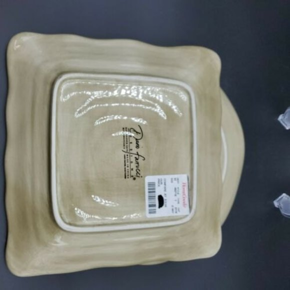 Dario Farrucci Designs Fruitions Plates Plum Square & Round Pear Plate Set of 2 - Picture 5 of 6